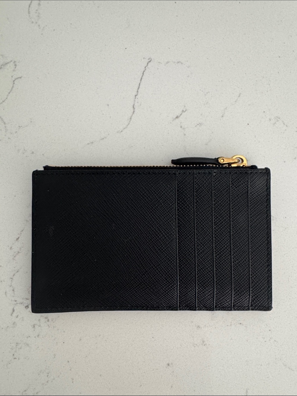 Prada Black Saffiano Leather Card Holder - Picture 4 of 13